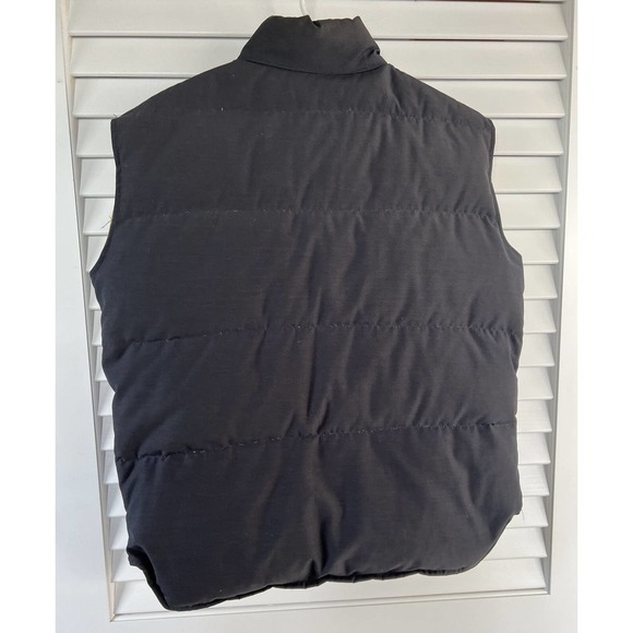 Vintage Jos.A. Bank Clothiers Down Filled Puffer Vest Tan/Navy Made In USA Sz L - Picture 8 of 8